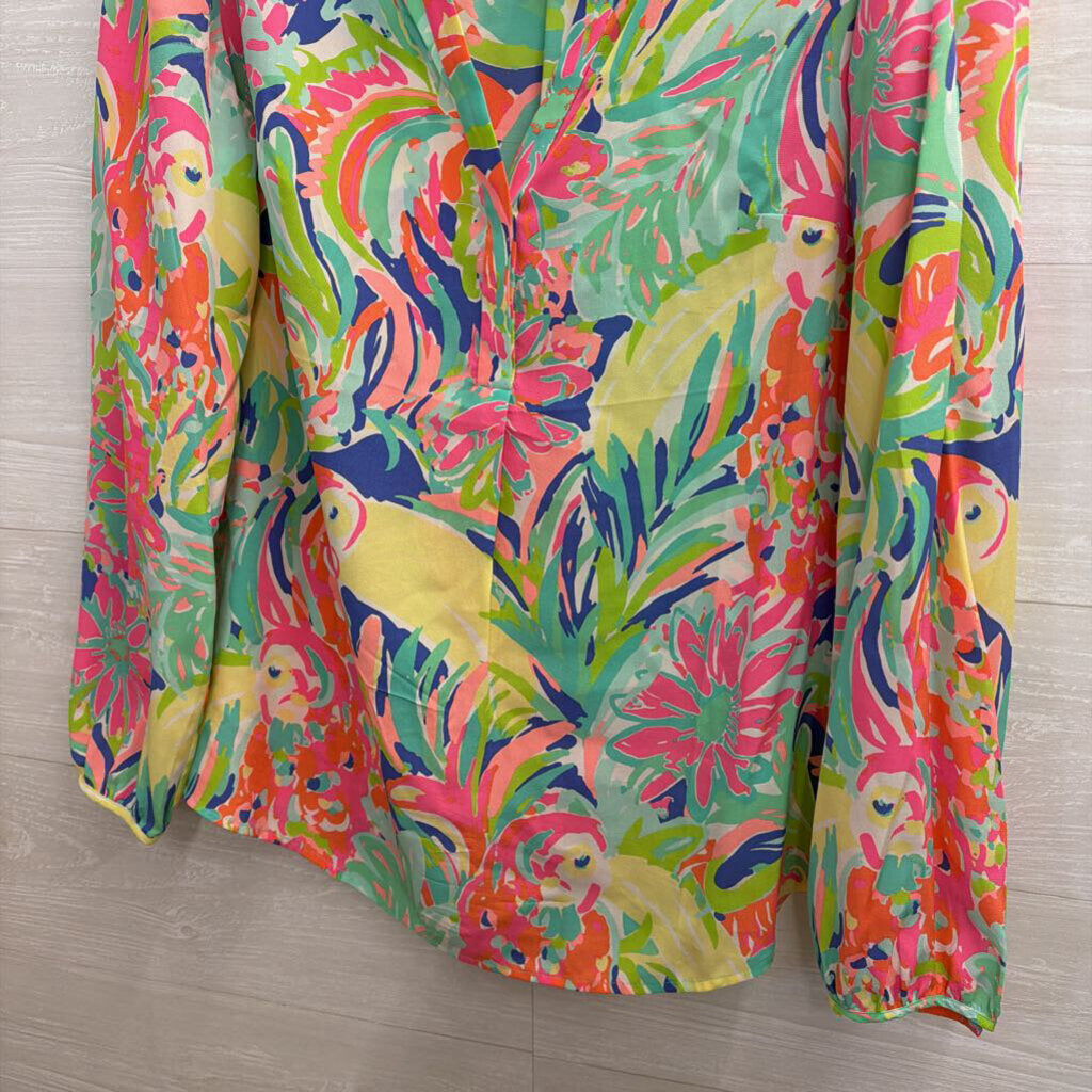 Lilly Puliter Stacey Top "Casa Banana" Print Large