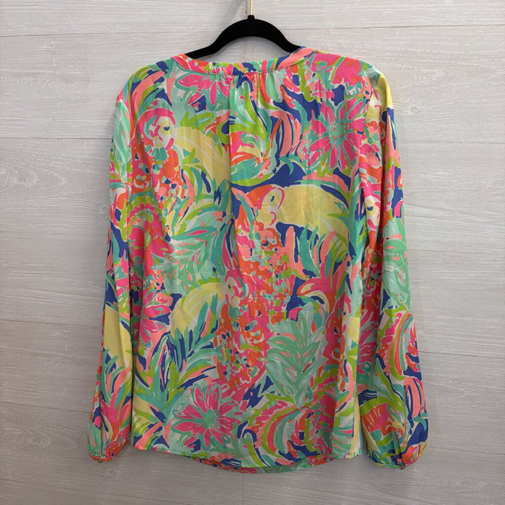 Lilly Puliter Stacey Top "Casa Banana" Print Large