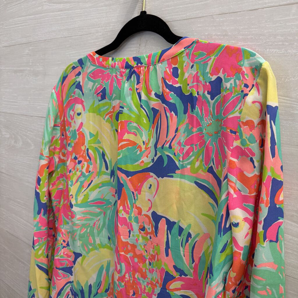 Lilly Puliter Stacey Top "Casa Banana" Print Large