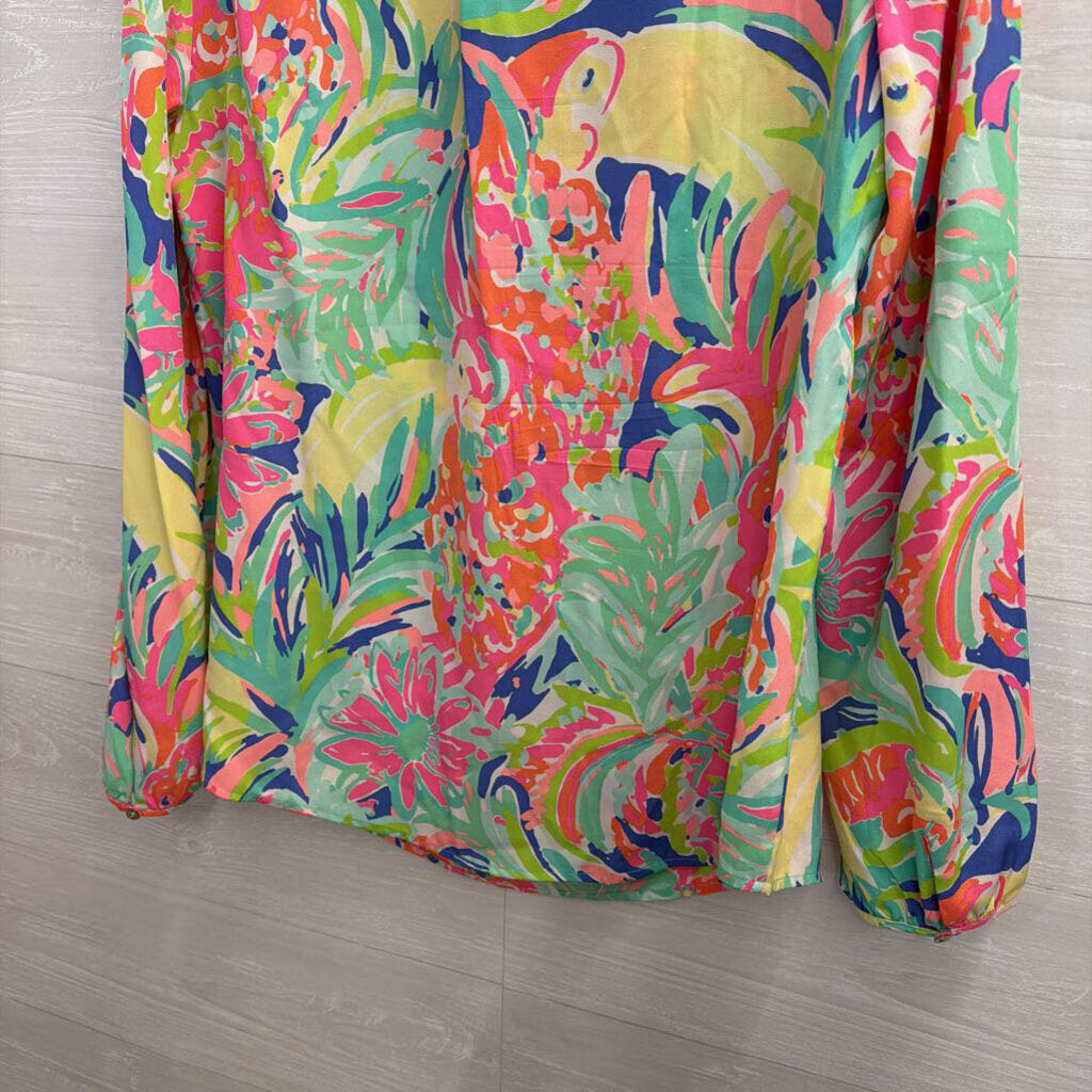 Lilly Puliter Stacey Top "Casa Banana" Print Large