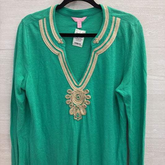Lilly Pulitzer Green/Gold Long SleeveEmerson Tunic Large