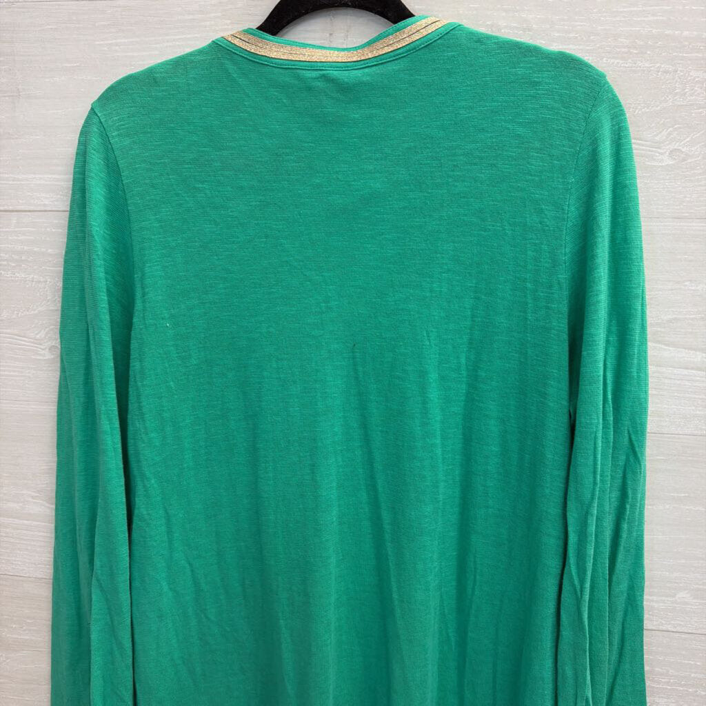 Lilly Pulitzer Green/Gold Long SleeveEmerson Tunic Large