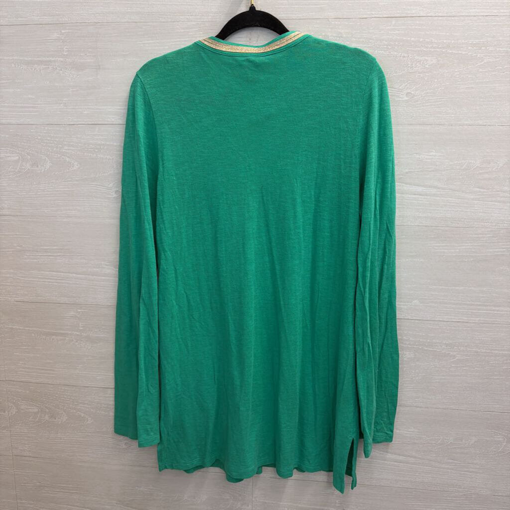 Lilly Pulitzer Green/Gold Long SleeveEmerson Tunic Large