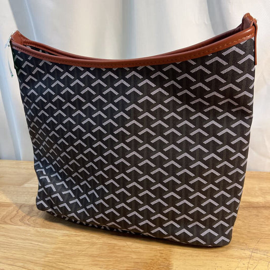 Black/Brown Printed Tote Bag DUPE