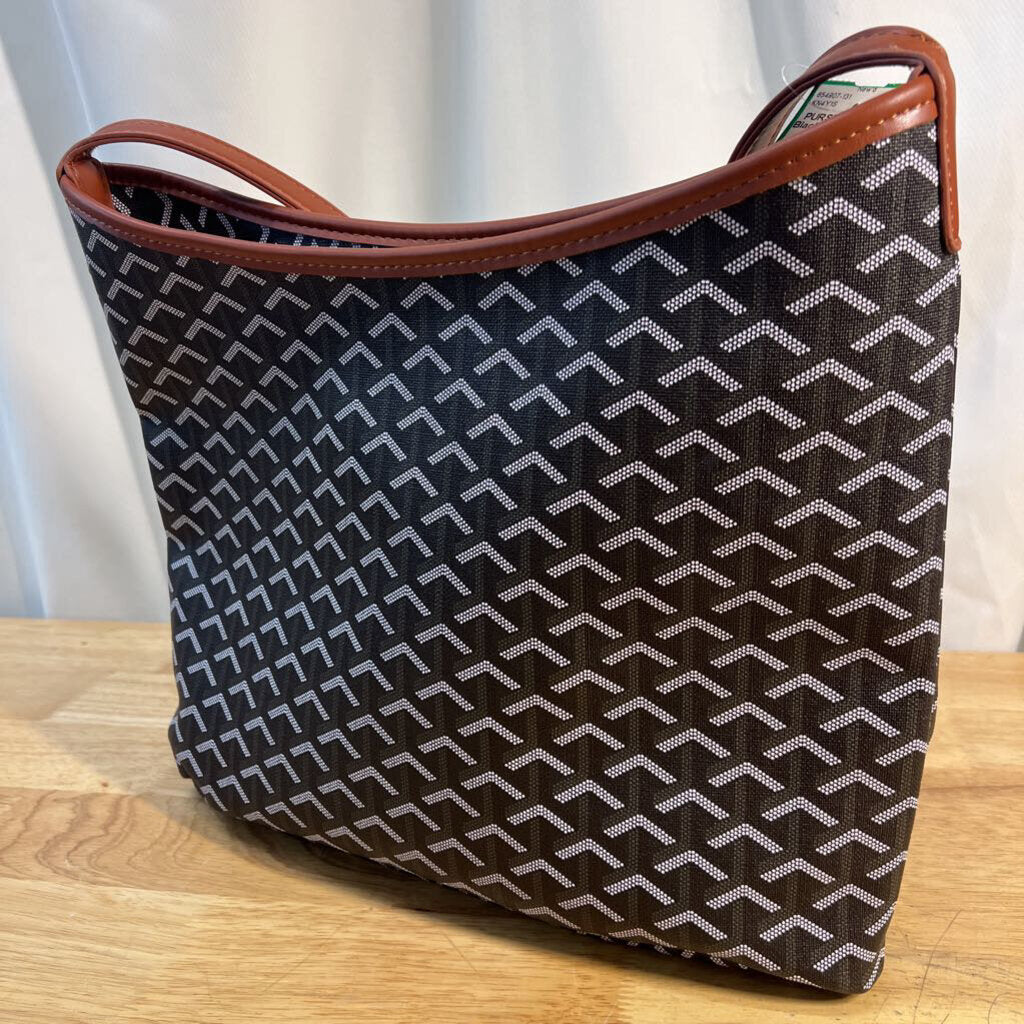 Black/Brown Printed Tote Bag DUPE