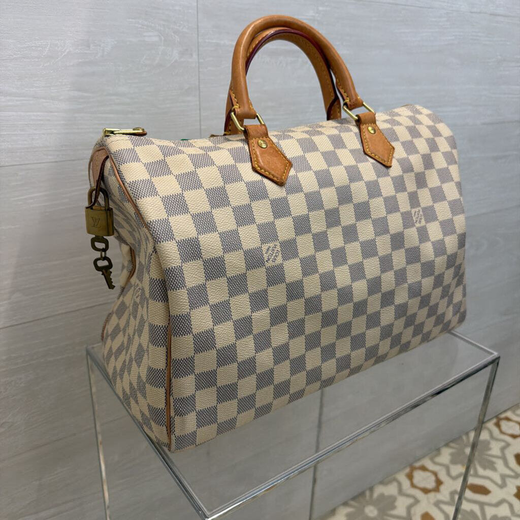 Louis Vuitton Speedy 35 Damier Azur Pattern
