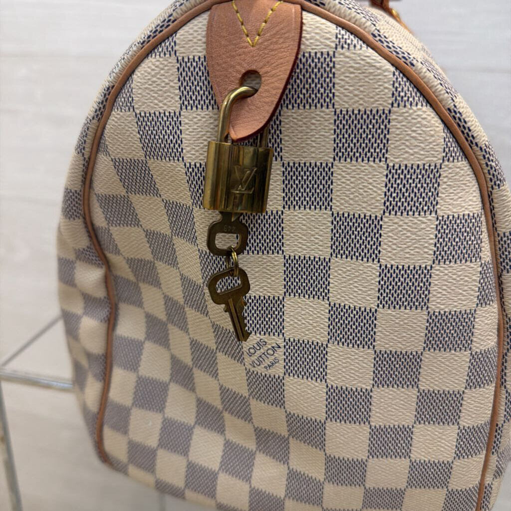 Louis Vuitton Speedy 35 Damier Azur Pattern