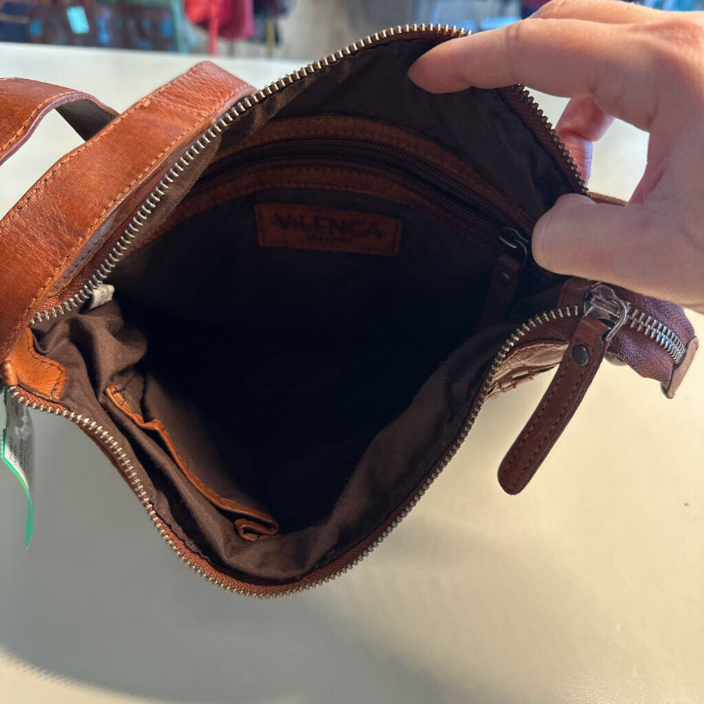 Vilenca Holland Brown Leather Crossbody