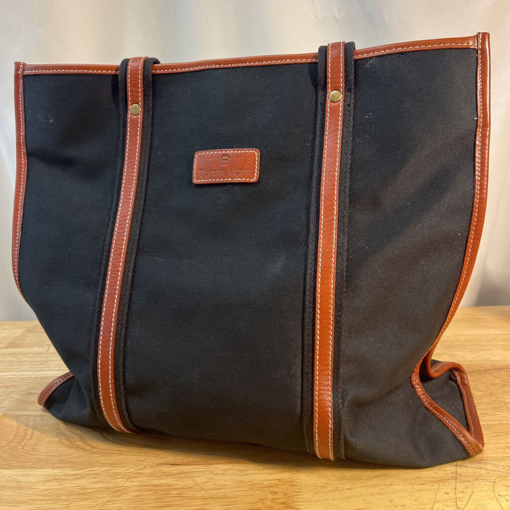 Etienne Aigner Black/Brown Tote