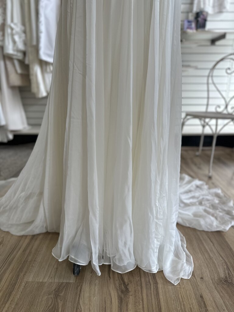 All Who Wander Avalon Silk Chiffon Bridal Dress 8