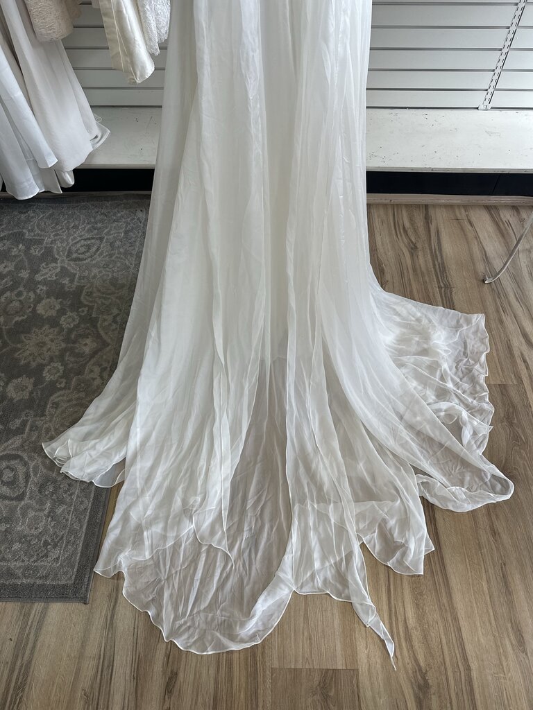 All Who Wander Avalon Silk Chiffon Bridal Dress 8