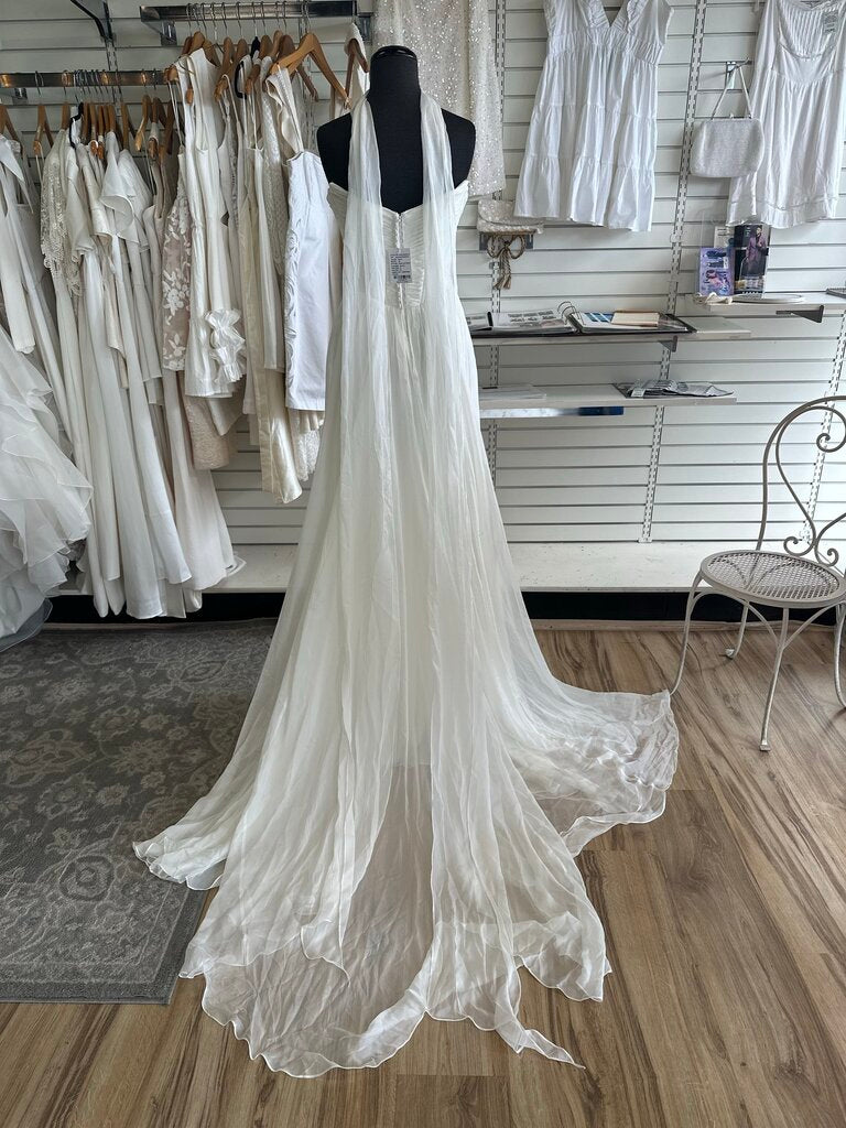 All Who Wander Avalon Silk Chiffon Bridal Dress 8