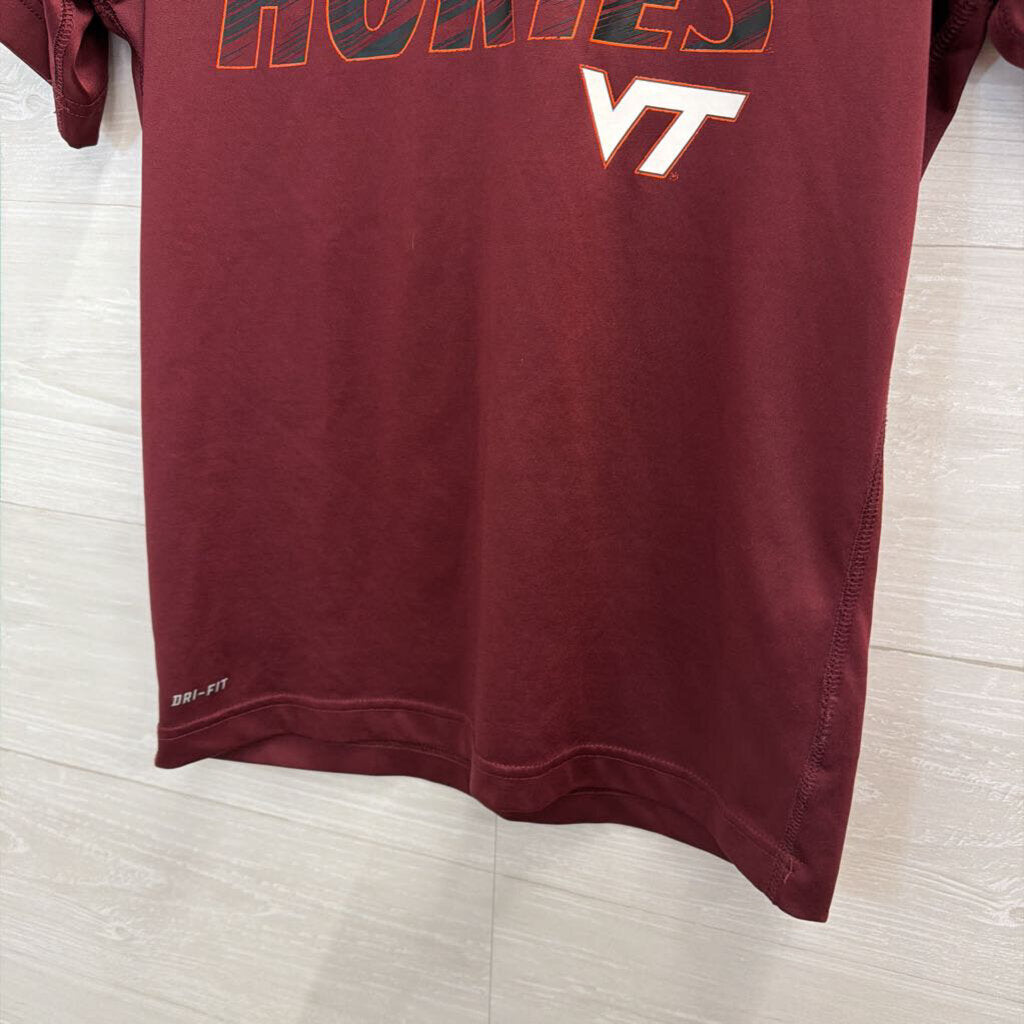 Nike Burgundy Virginia Tech Short Sleeve Top Medium