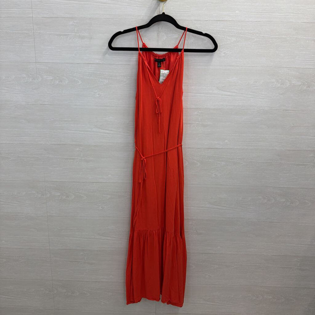 Banana Republic Red Maxi Dress Medium Petite