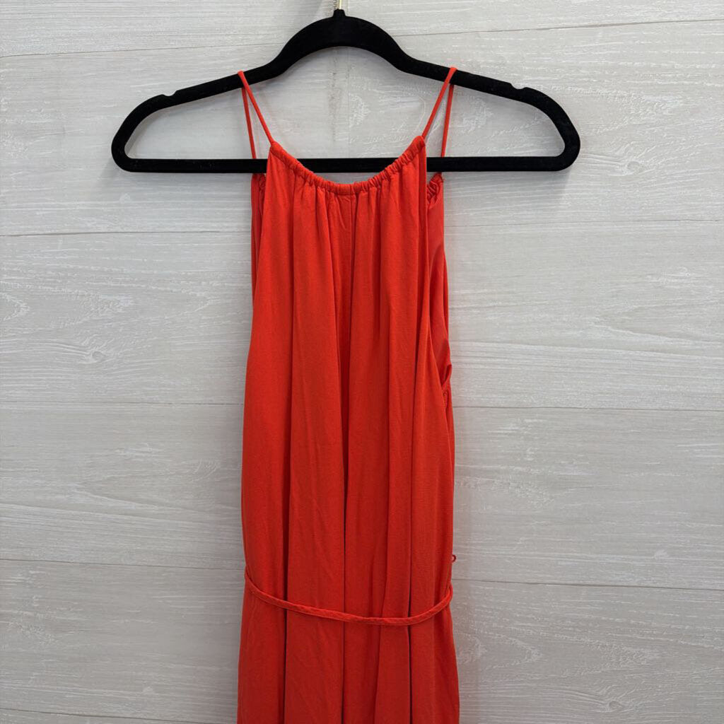 Banana Republic Red Maxi Dress Medium Petite