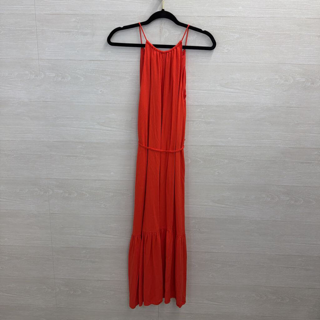 Banana Republic Red Maxi Dress Medium Petite