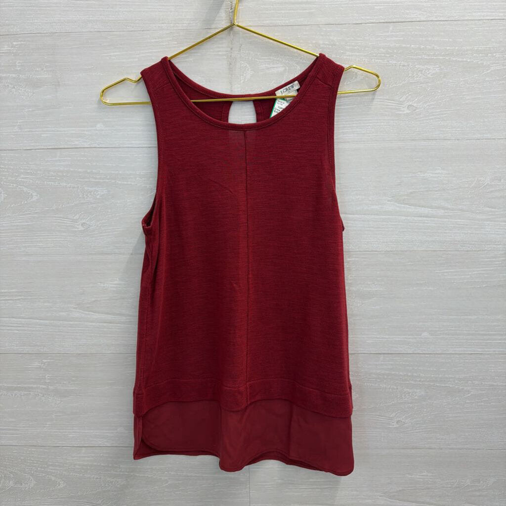 J Crew Red Tank Top Extra Small