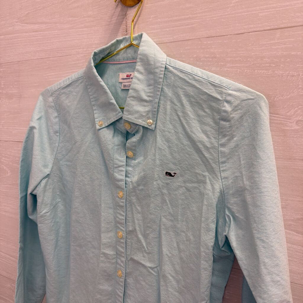 Vineyard Vines Blue Long Sleeve Button Down Top 4