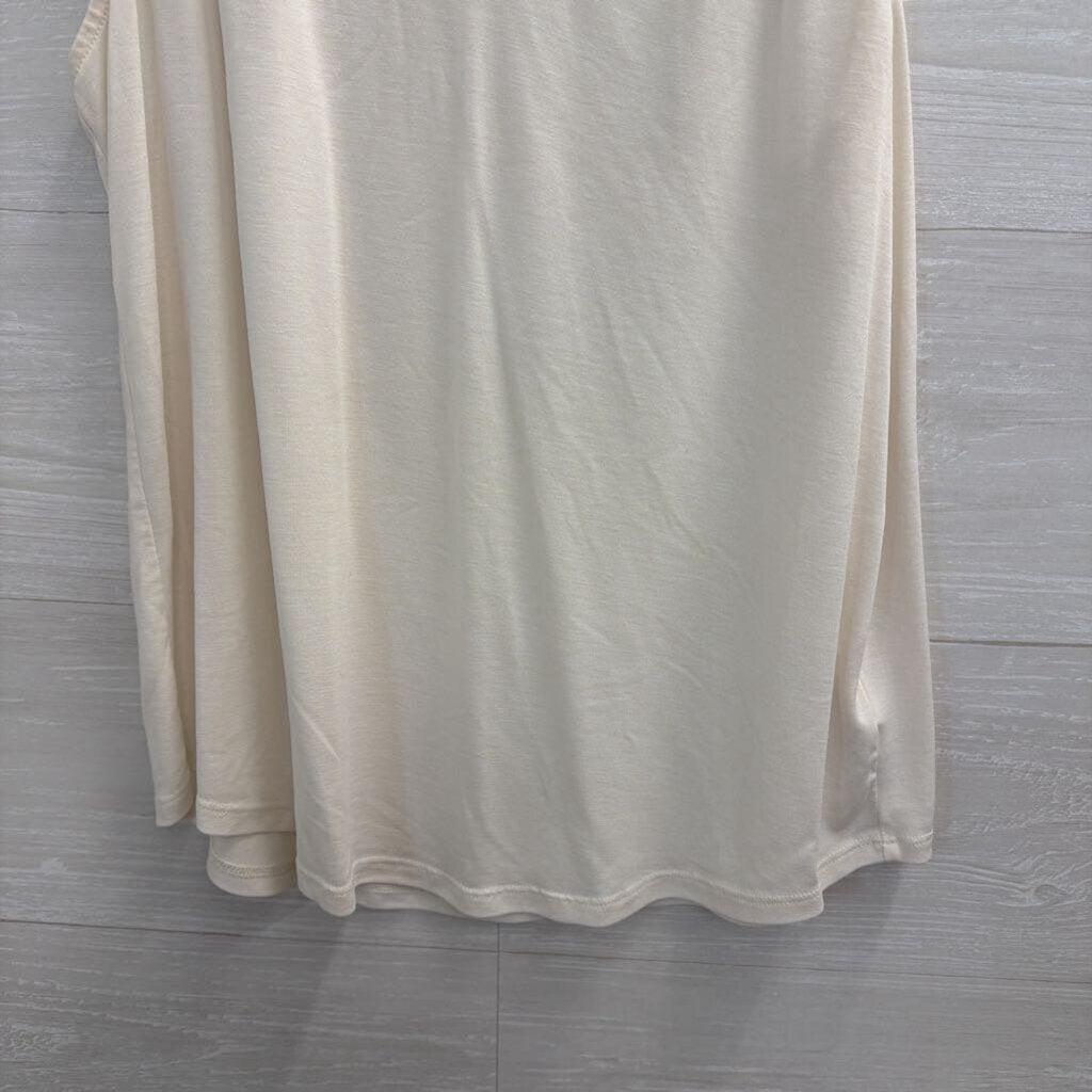 Lucky Brand Cream V Neck Tank Top SMall