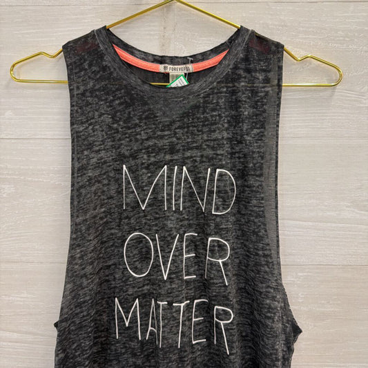 Grey Mind Over Matter Graphic Tank Top Extra Small