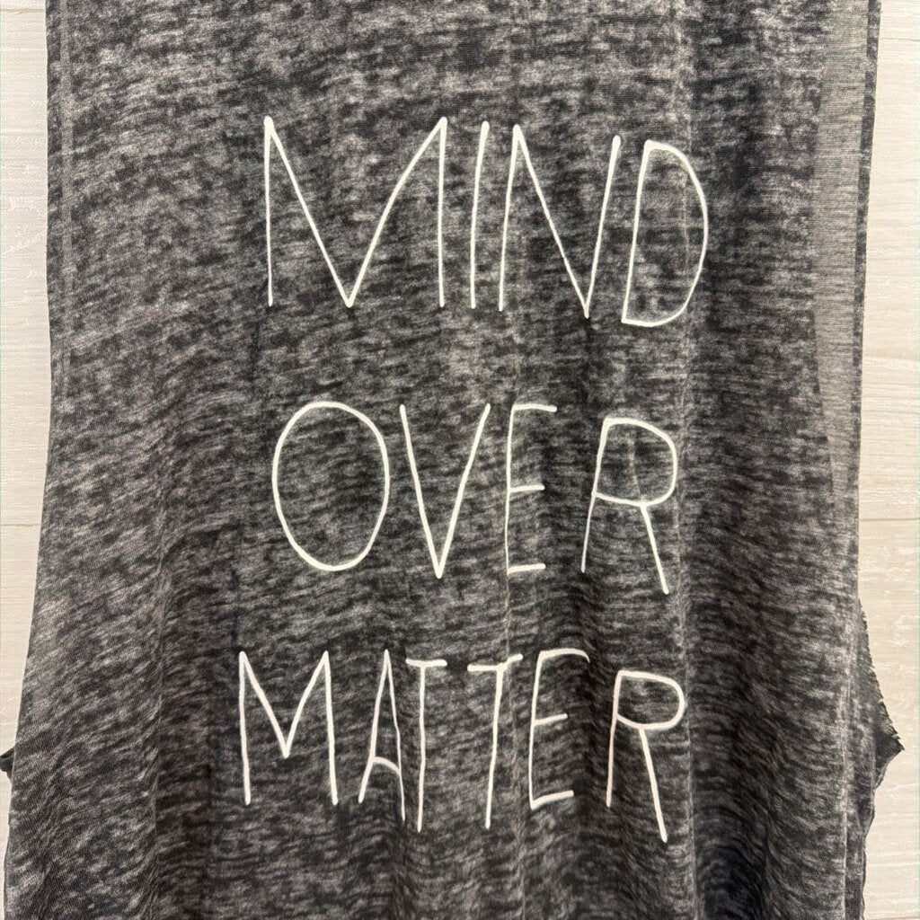 Grey Mind Over Matter Graphic Tank Top Extra Small