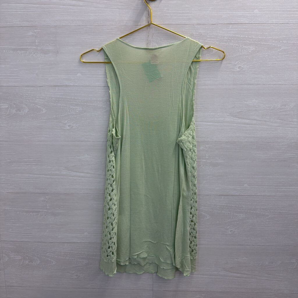Sundance Mint Green Lace Tank Top Small