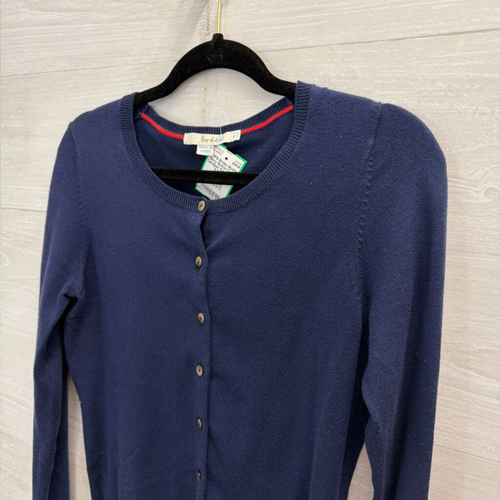 Boden Navy Button Front Cardigan Sweater 6