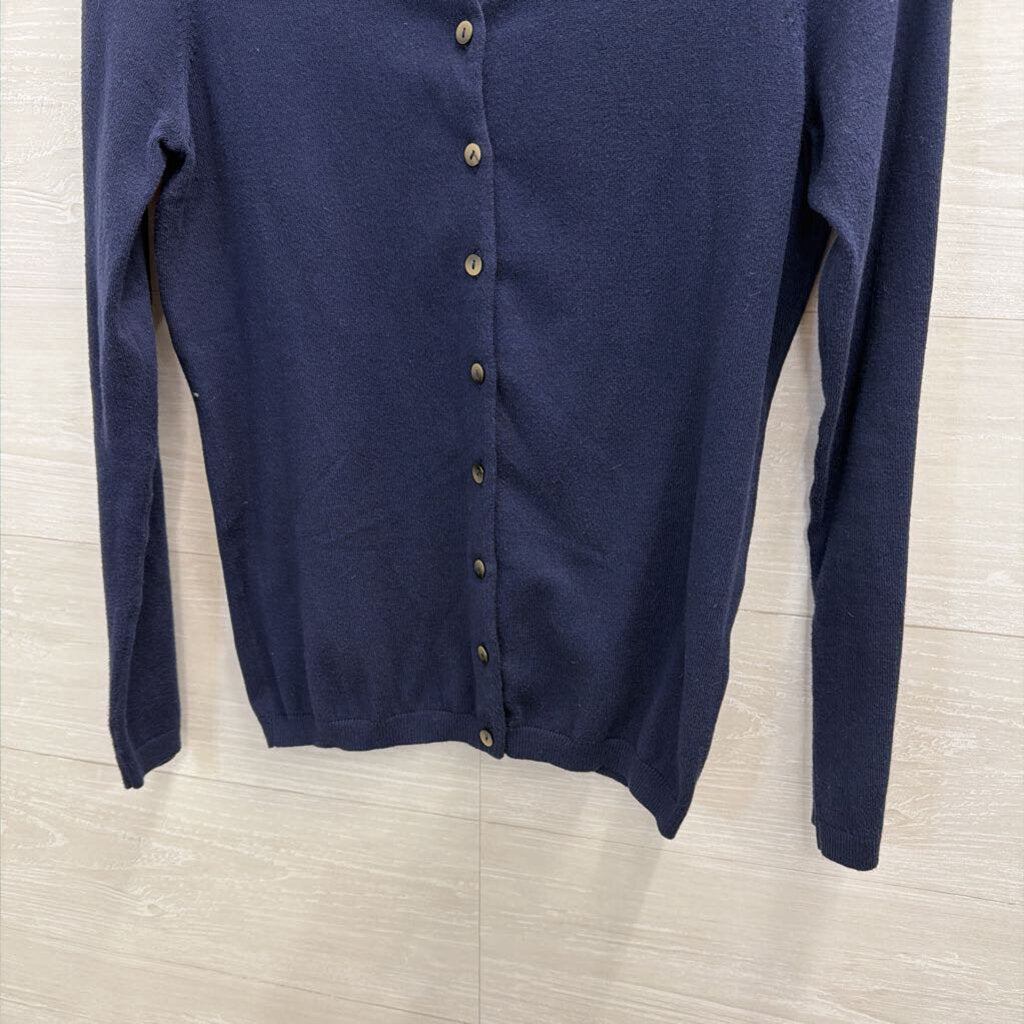 Boden Navy Button Front Cardigan Sweater 6