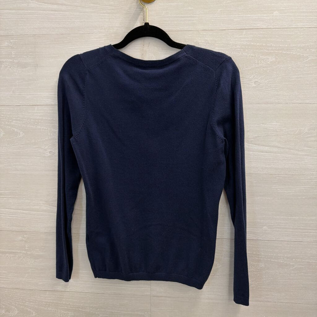 Boden Navy Button Front Cardigan Sweater 6