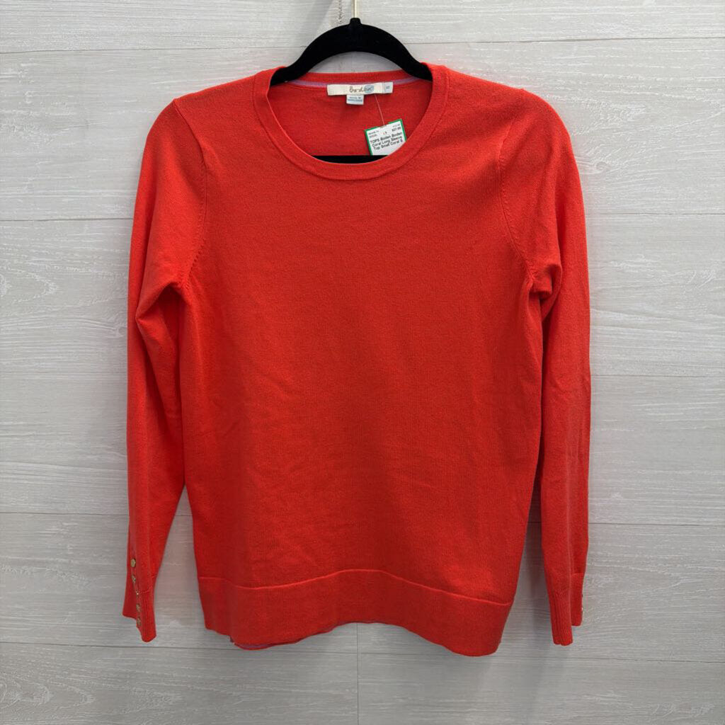 Boden Coral Long Sleeve Top Small