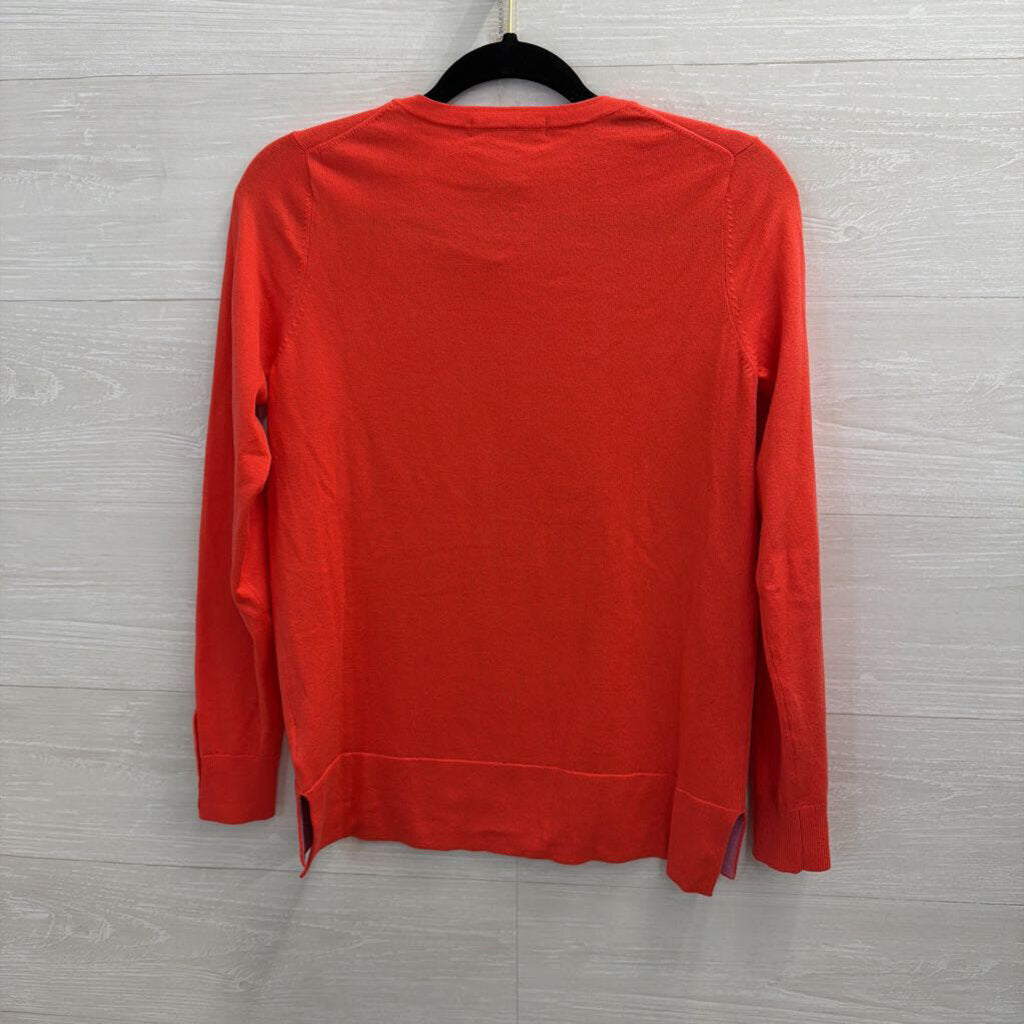 Boden Coral Long Sleeve Top Small