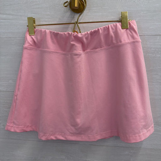 Pink Athletic Skirt With Shorts Extra Small