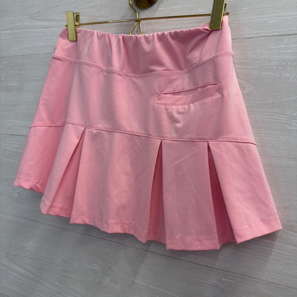 Pink Athletic Skirt With Shorts Extra Small