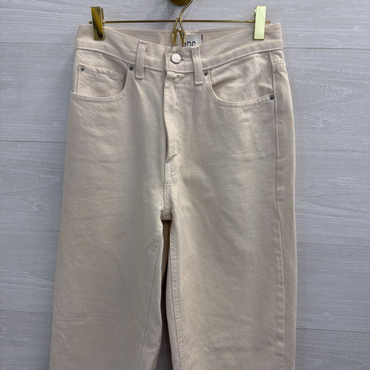 BDG Cream High Rise Baggy Jeans 25