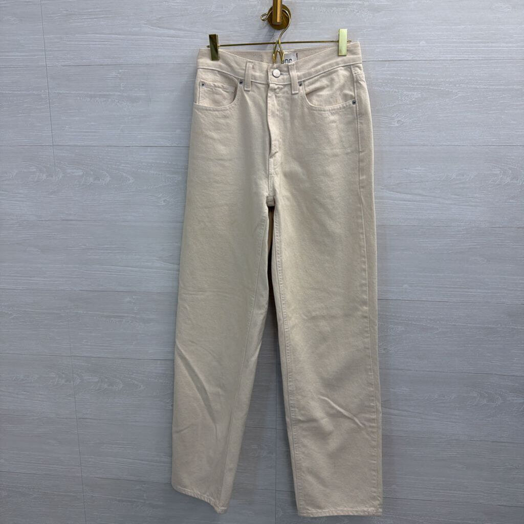 BDG Cream High Rise Baggy Jeans 25