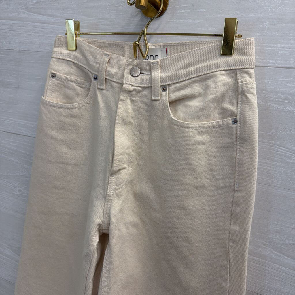 BDG Cream High Rise Baggy Jeans 25