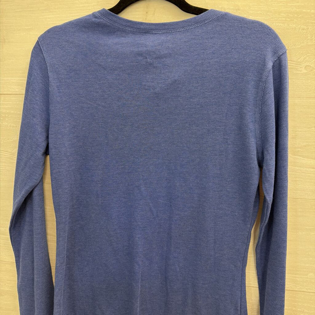 Cowboys Her Style Blue Long Sleeve Graphic Tee Medium