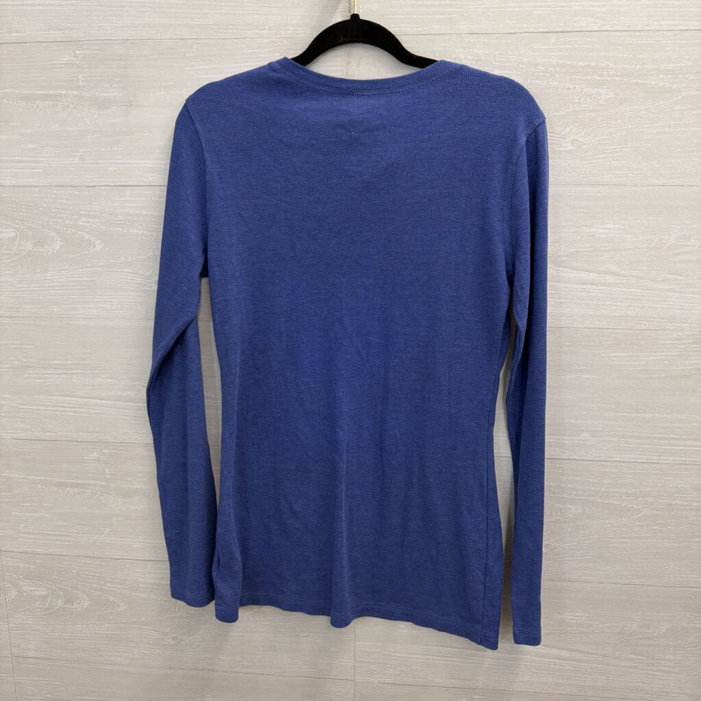 Cowboys Her Style Blue Long Sleeve Graphic Tee Medium
