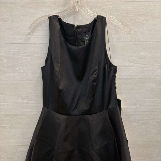 Adrianna Papell Black Sleeveless Fit and Flare Midi Dress 14
