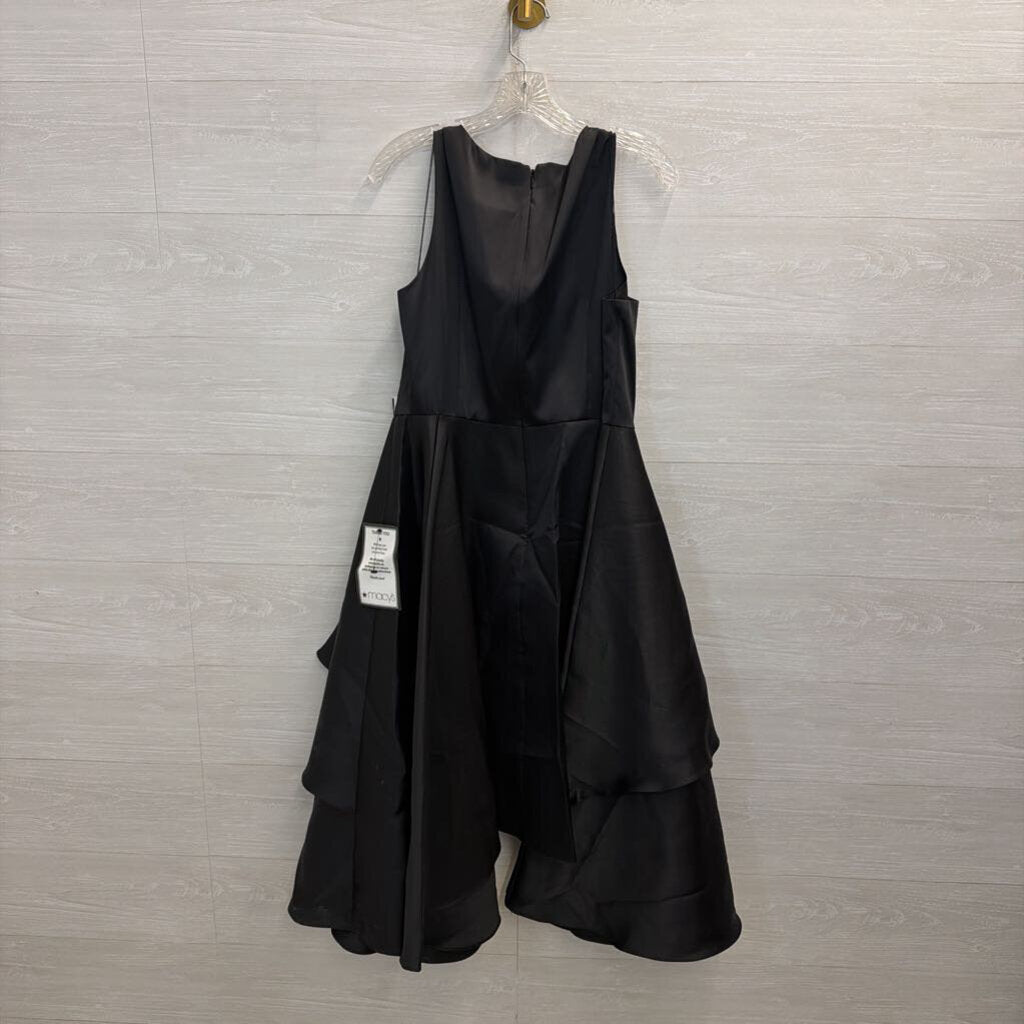 Adrianna Papell Black Sleeveless Fit and Flare Midi Dress 14