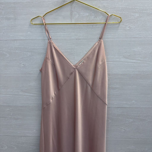 A New Day Pink Silky Maxi Dress Medium