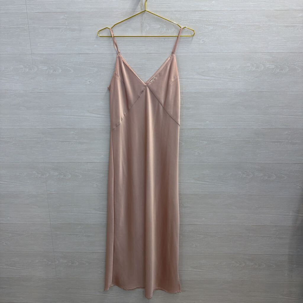 A New Day Pink Silky Maxi Dress Medium