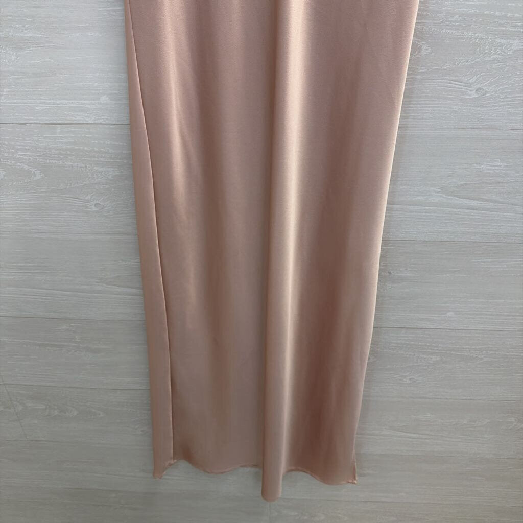 A New Day Pink Silky Maxi Dress Medium
