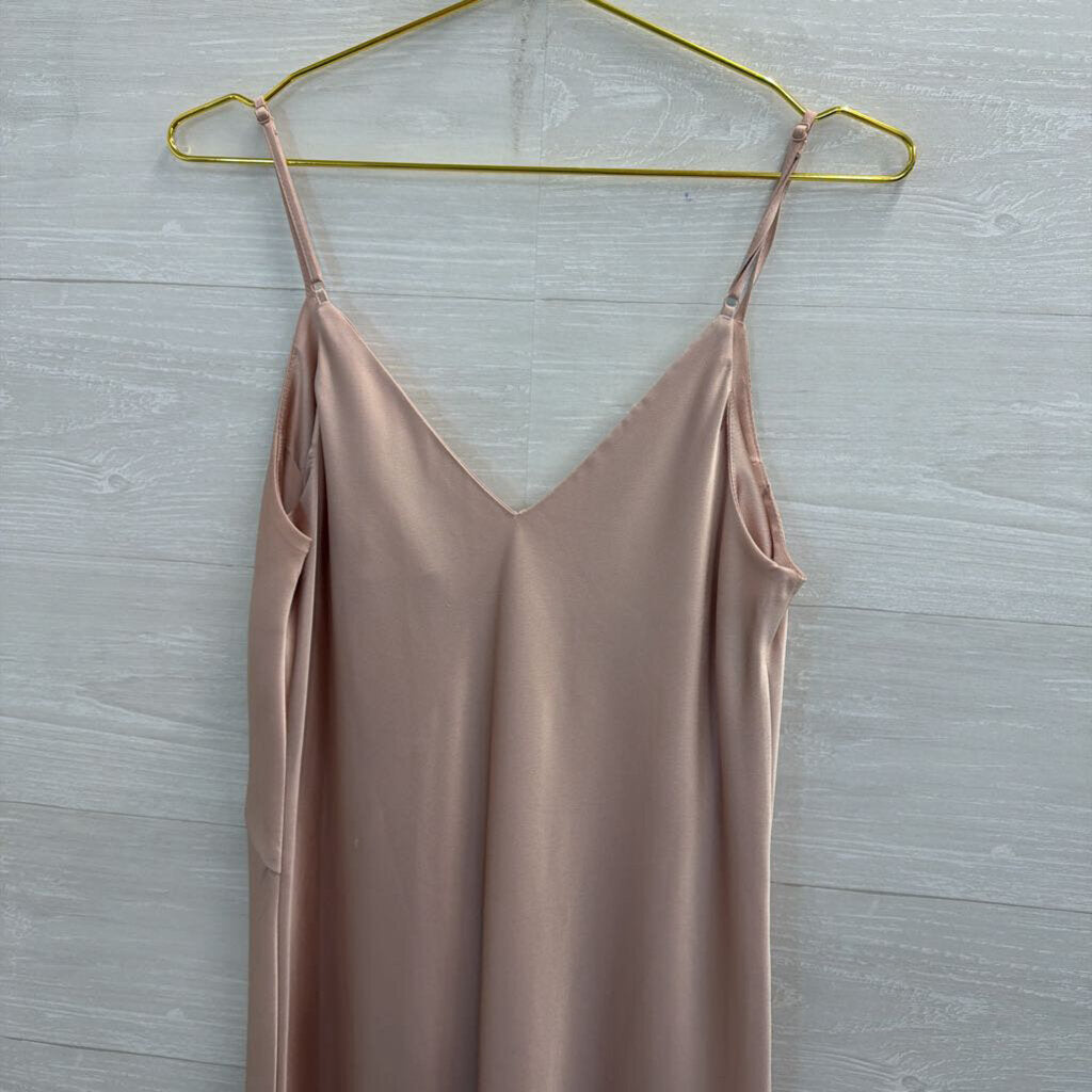 A New Day Pink Silky Maxi Dress Medium
