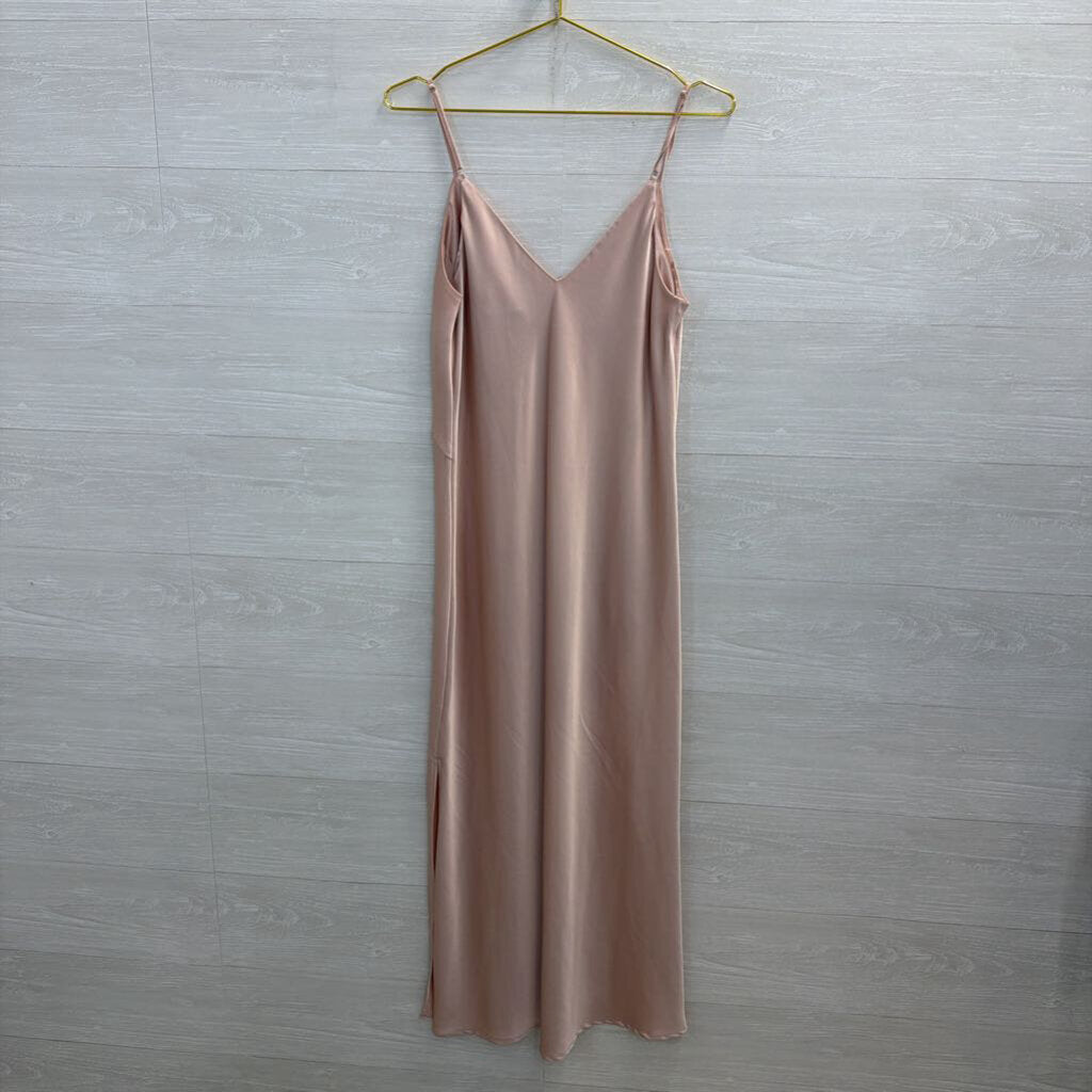 A New Day Pink Silky Maxi Dress Medium