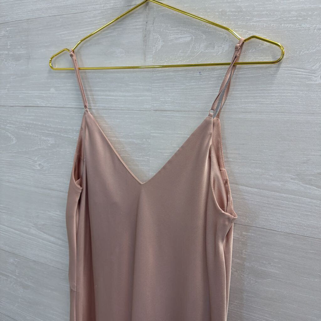 A New Day Pink Silky Maxi Dress Medium