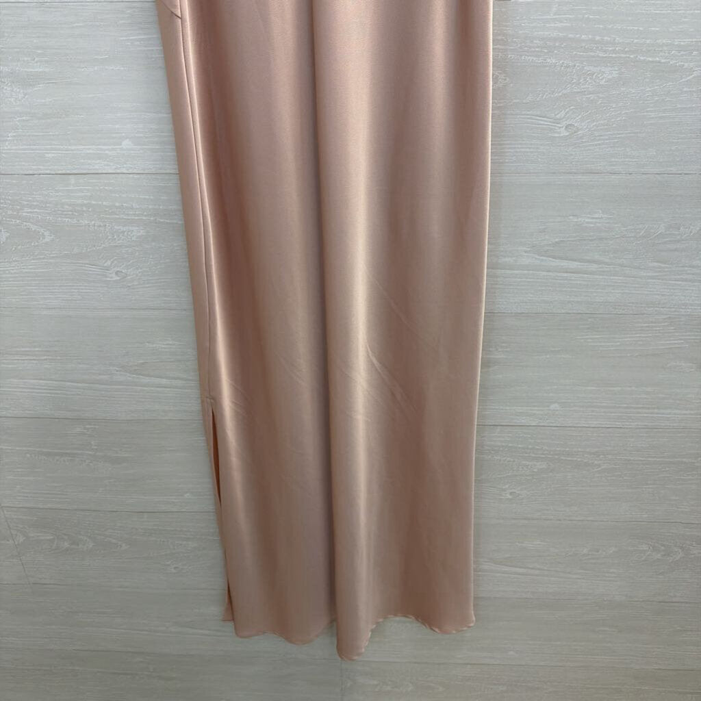 A New Day Pink Silky Maxi Dress Medium