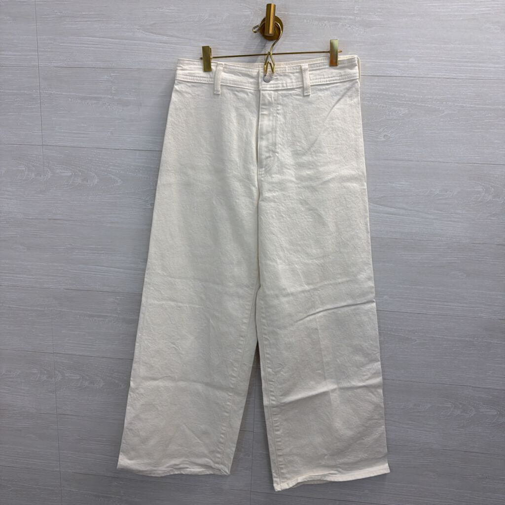 Cream Sailor Wide Leg Jeans 8