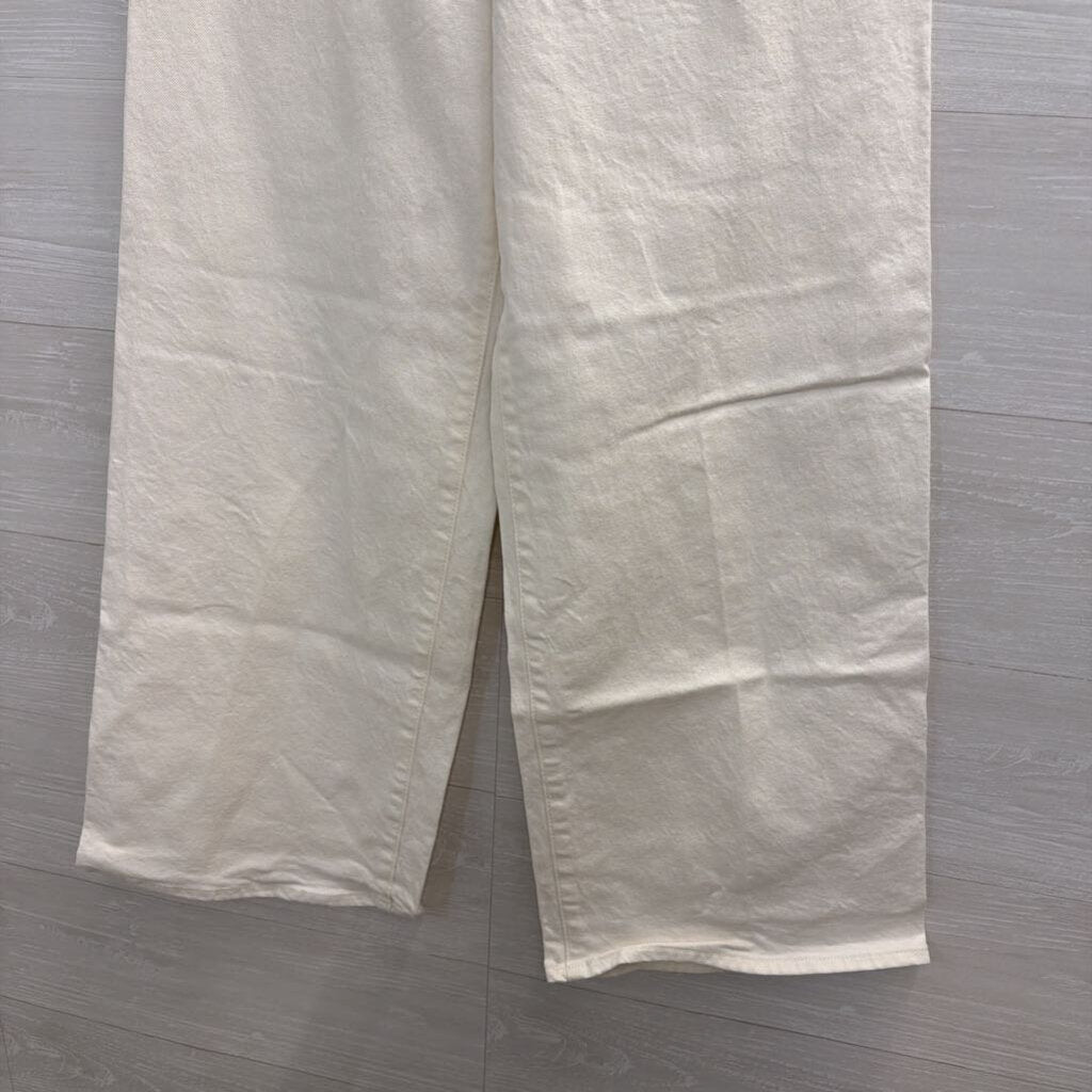 Cream Sailor Wide Leg Jeans 8