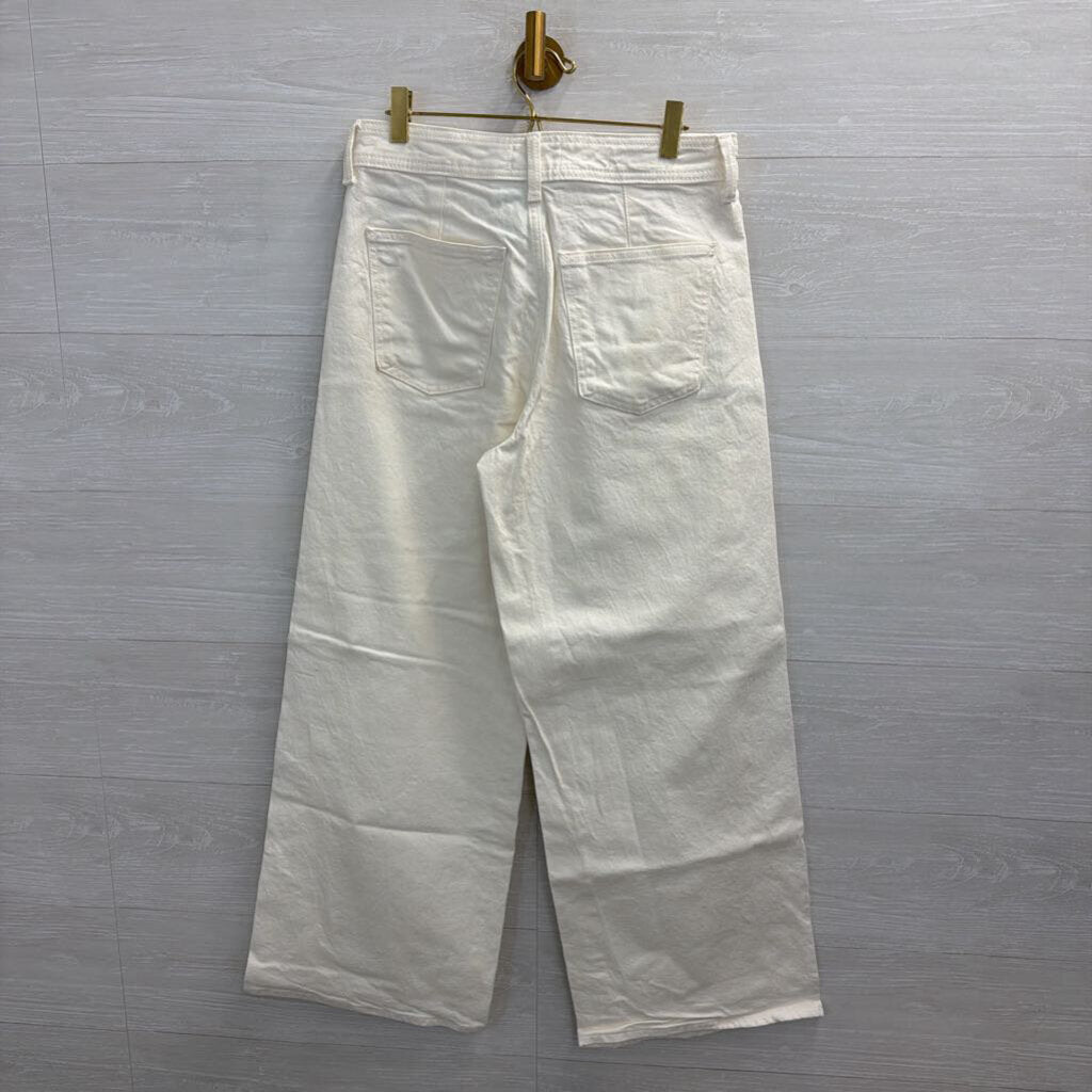 Cream Sailor Wide Leg Jeans 8